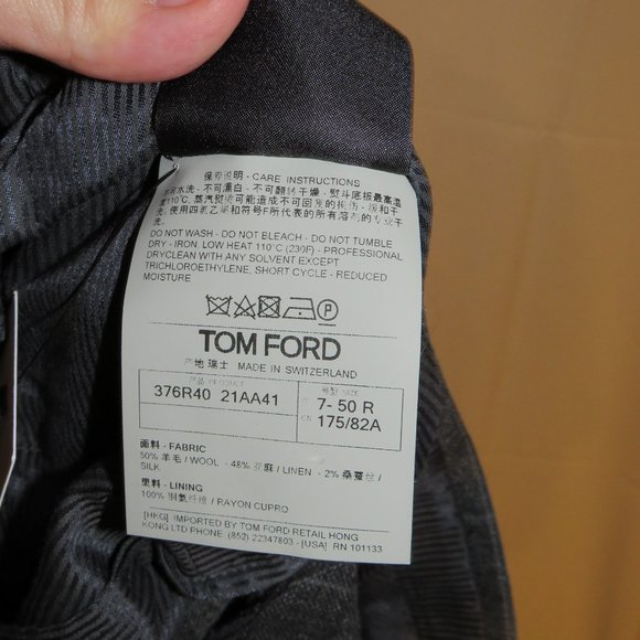 Tom Ford Fit A Windsor Gray Plaid Silk Blend Current Two Button Suit 42R - Picture 14 of 15